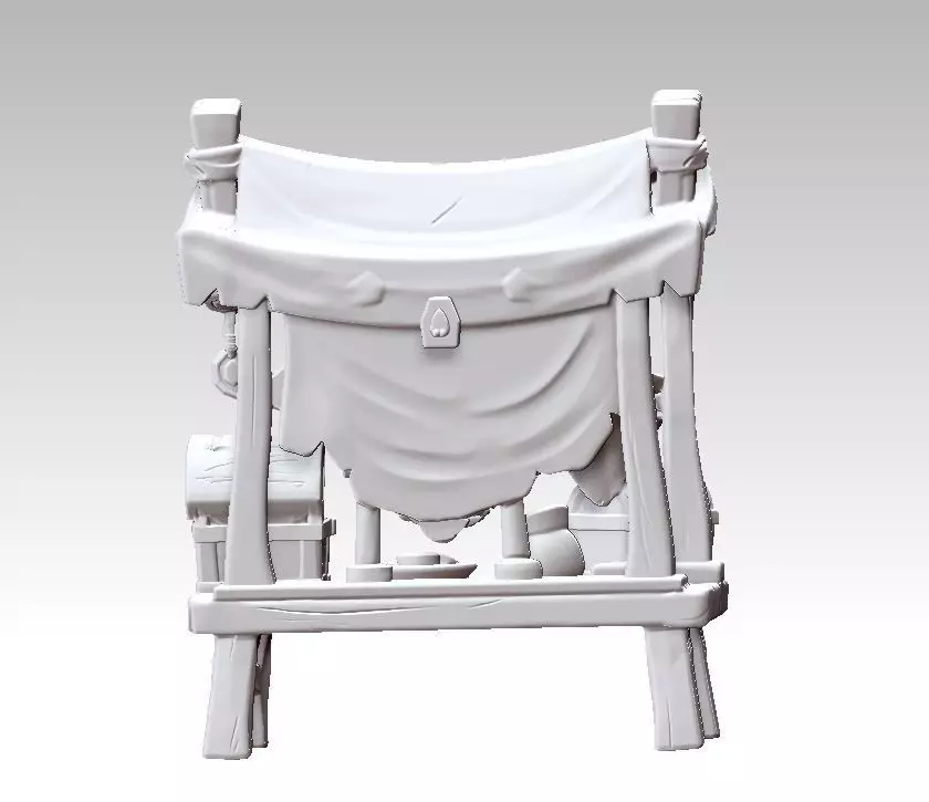 Printable Fantasy Medieval Market 3D print model_4