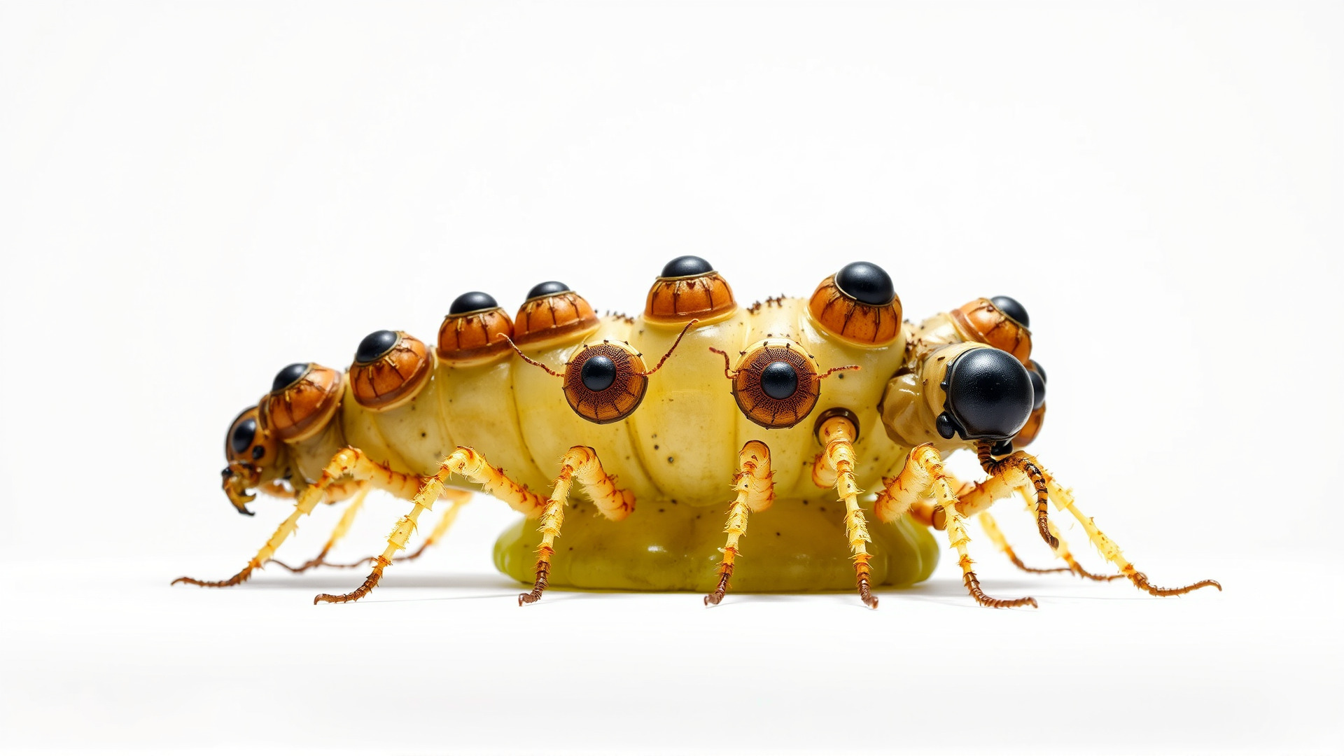 Gelatinous Multi-Eyed Insect Creature Low-poly 3D model_3