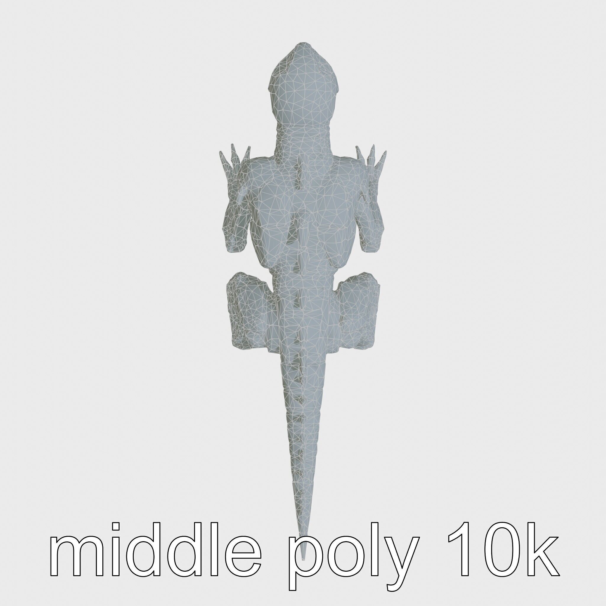 Mechanical Dinosaur Beast with Bleeding Wounds Low-poly 3D model_25