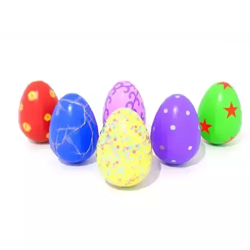 Easter Eggs Type-1 Low-poly Pbr 3D Model