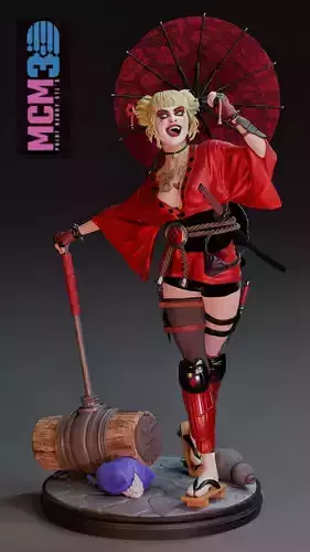 Harley Quinn Geisha - DC Comics - STL