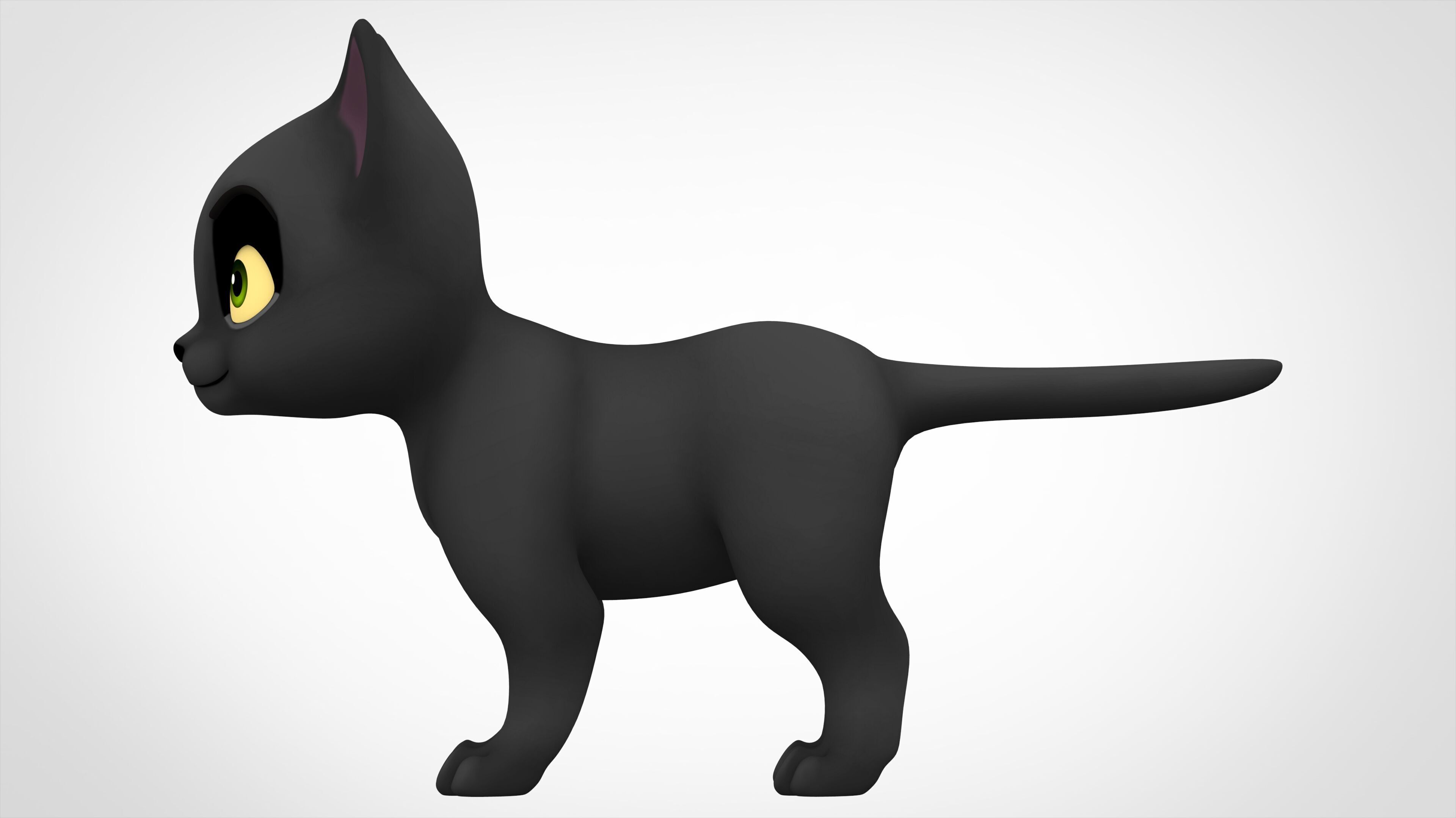 Black Cat 3D model_2