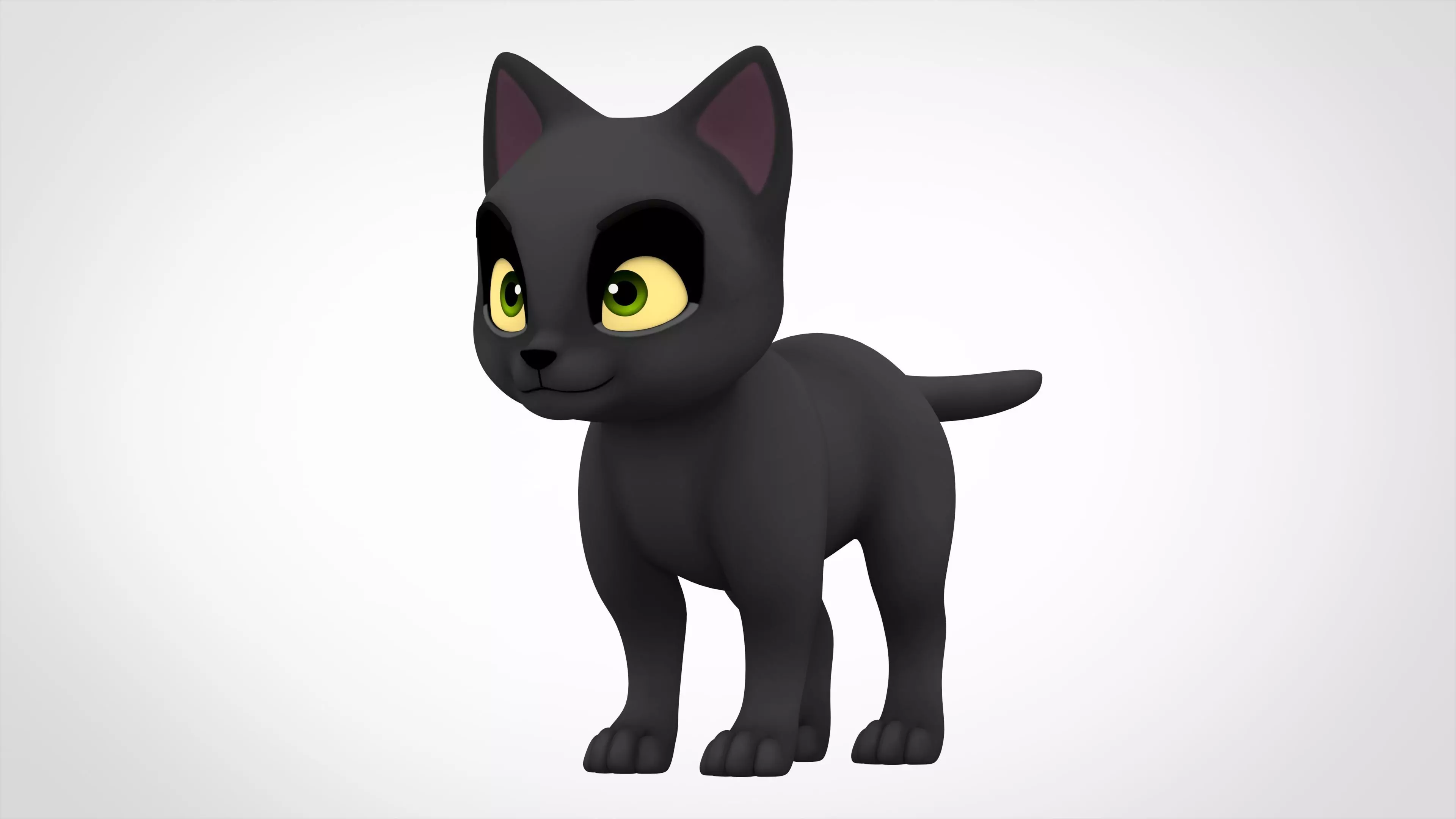 Black Cat 3D model_0