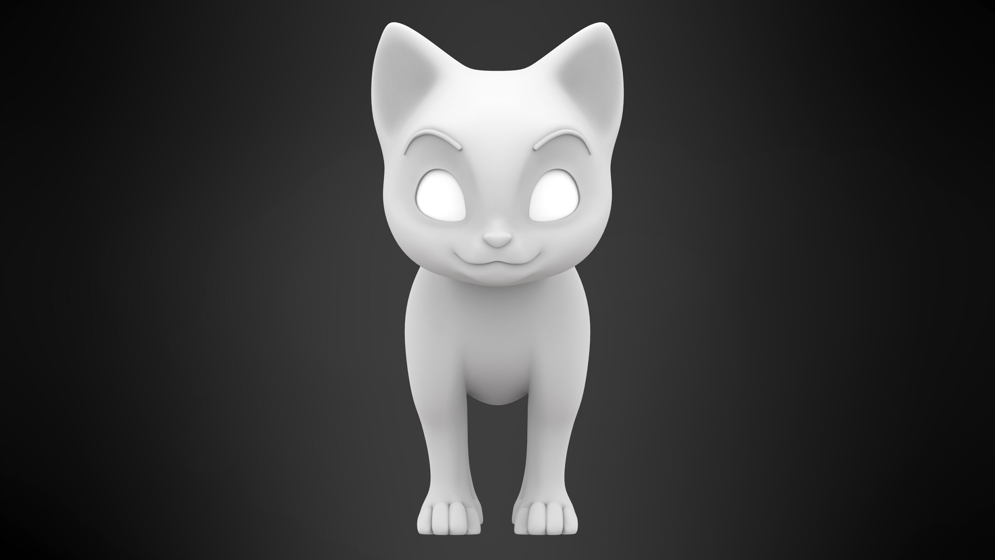 Black Cat 3D model_6