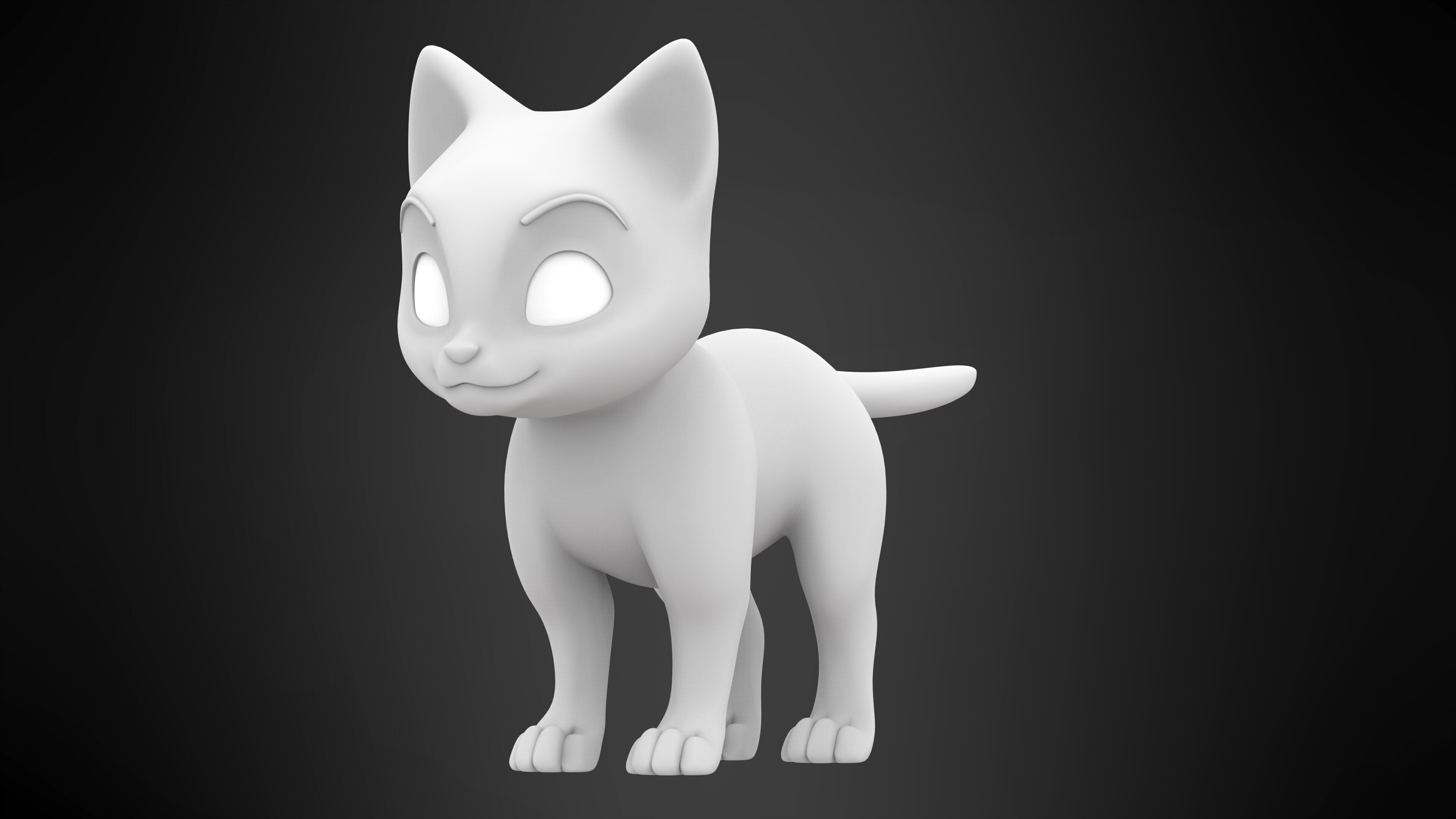 Black Cat 3D model_5