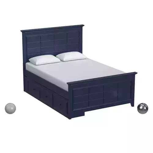 My Home Furnishings Bailey Panel Bed in Williamsburg 3D model