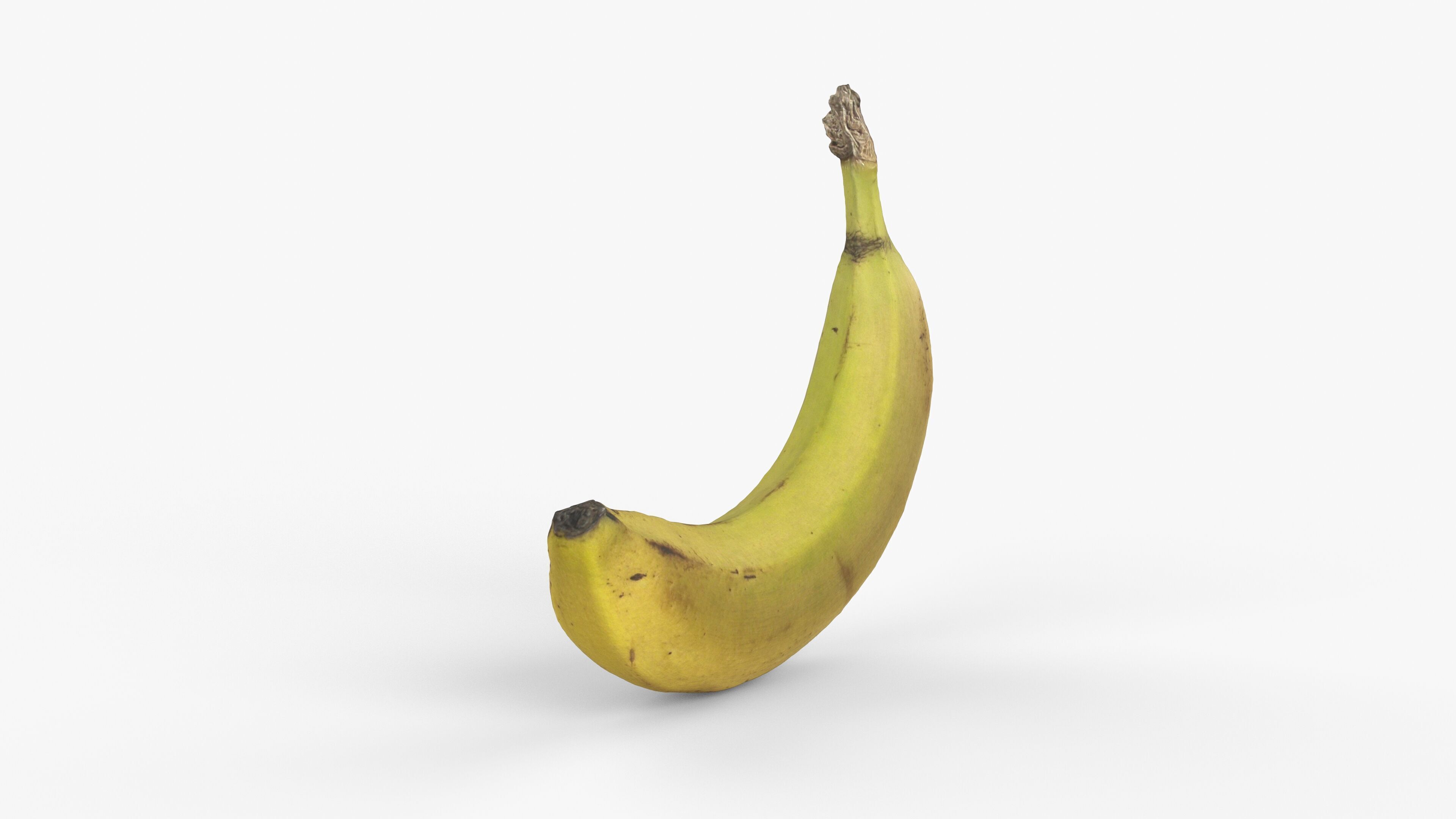 Photorealistic 3D scan of banana Low-poly 3D model_3
