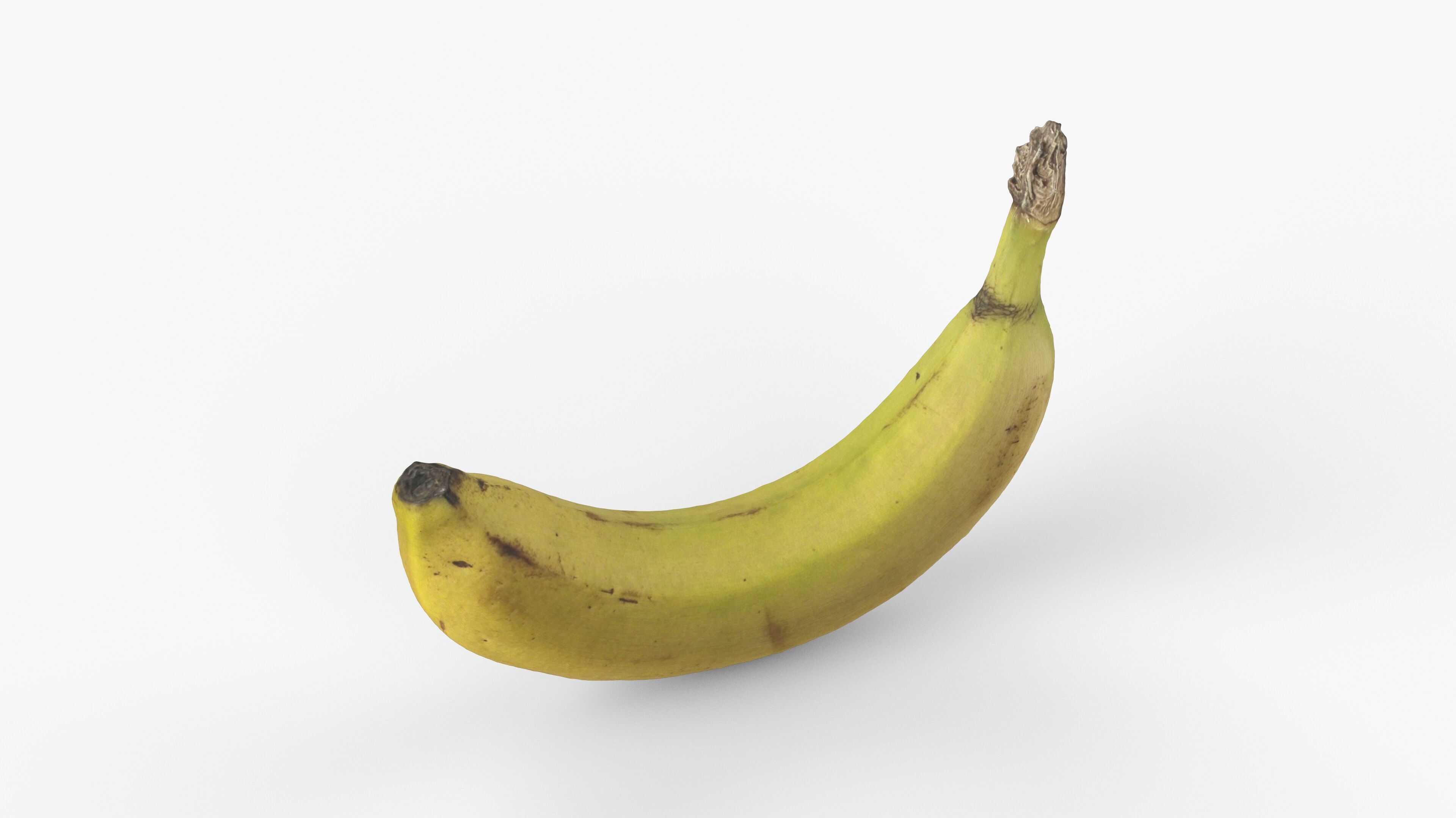 Photorealistic 3D scan of banana Low-poly 3D model_2