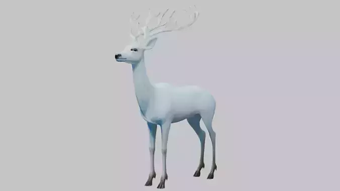 3D Deer Patronus Model - Magical Protector Animal