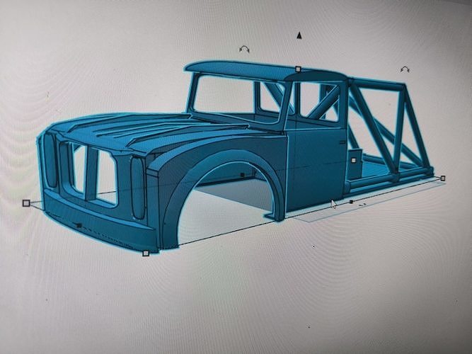 Self designed body for a Axial SCX10 313 mm  3D print model