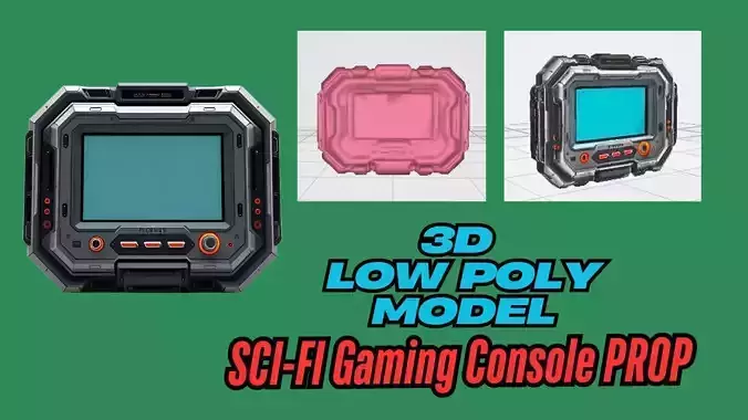 Sci Fi Gaming Console for Realistic Games and Animations