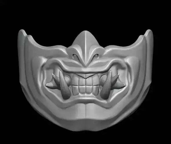 Samurai Mask For 3d Print 3D print model Samurai Mask For 3d Print 3D print model