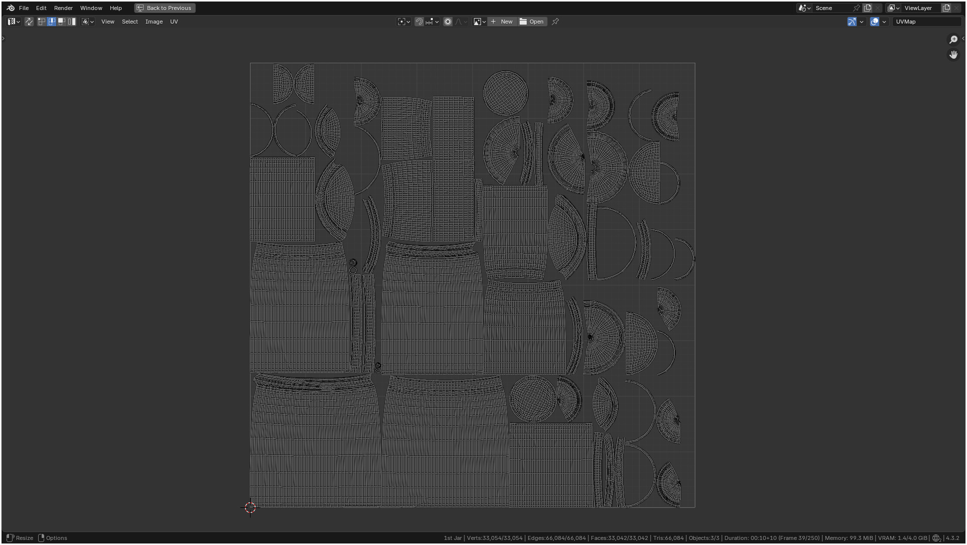 Clear plastic container jar 3D model_37