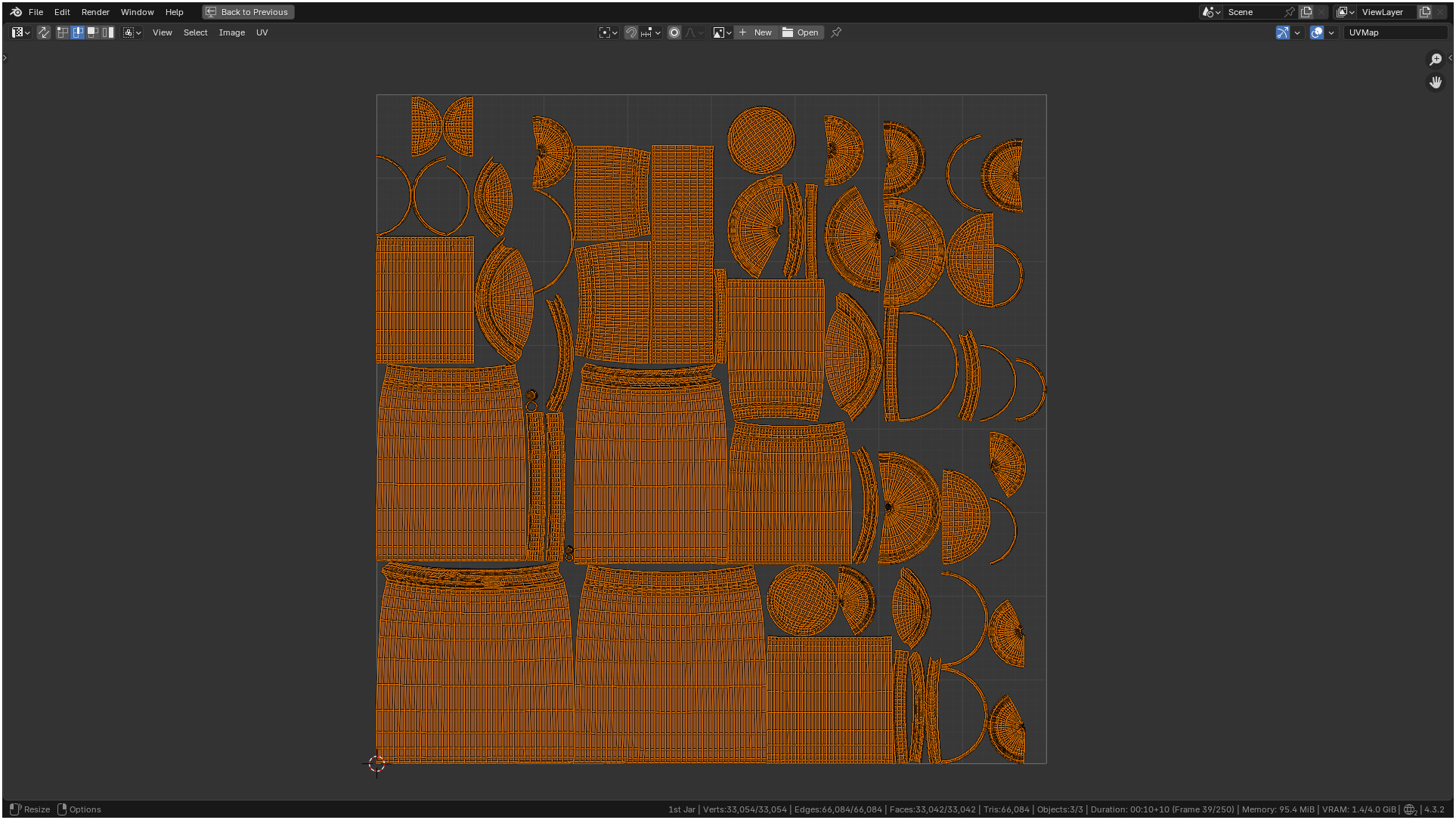 Clear plastic container jar 3D model_36