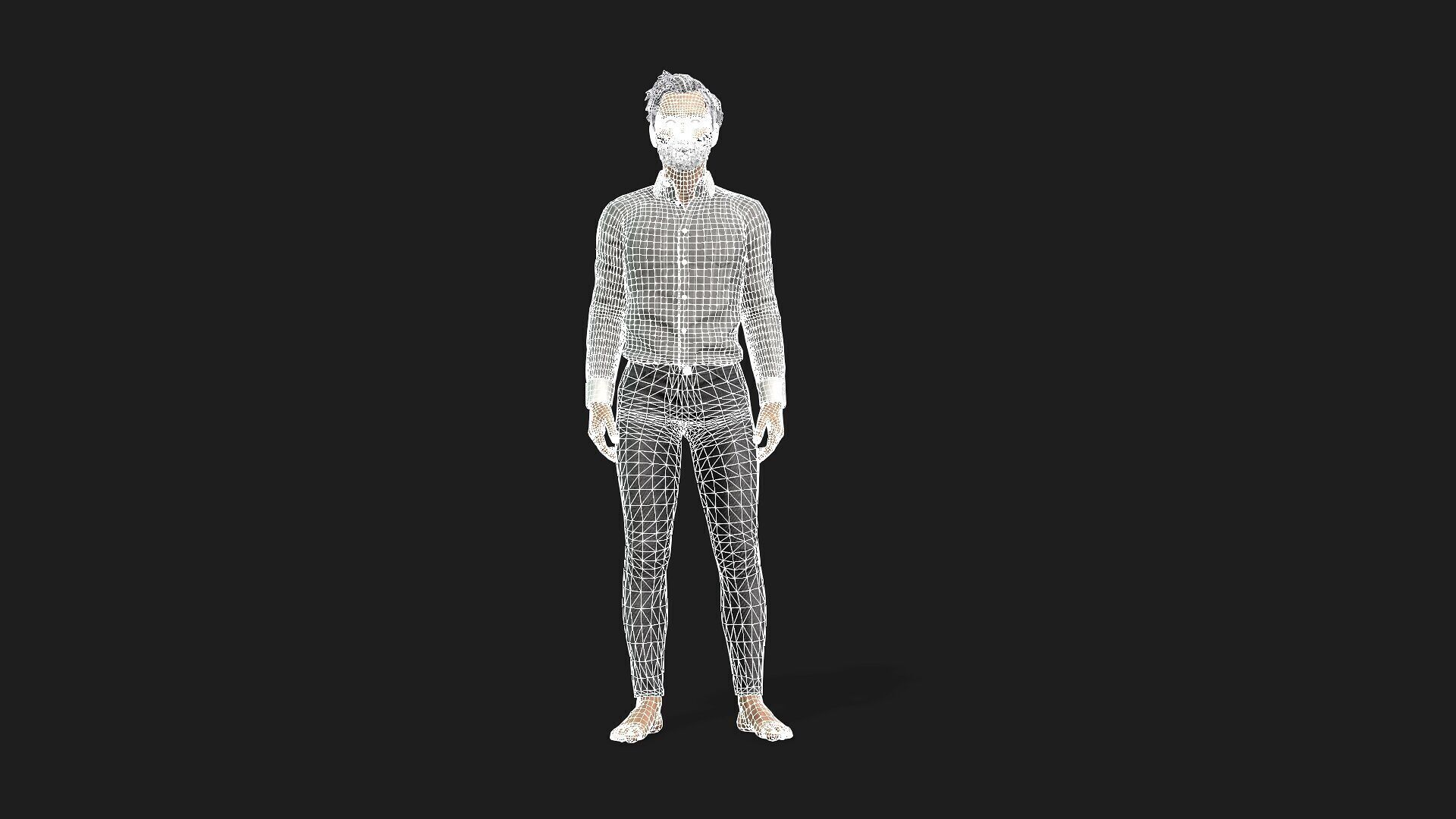 Game Ready 3D Male Character and Fully Rigged 3D model_11