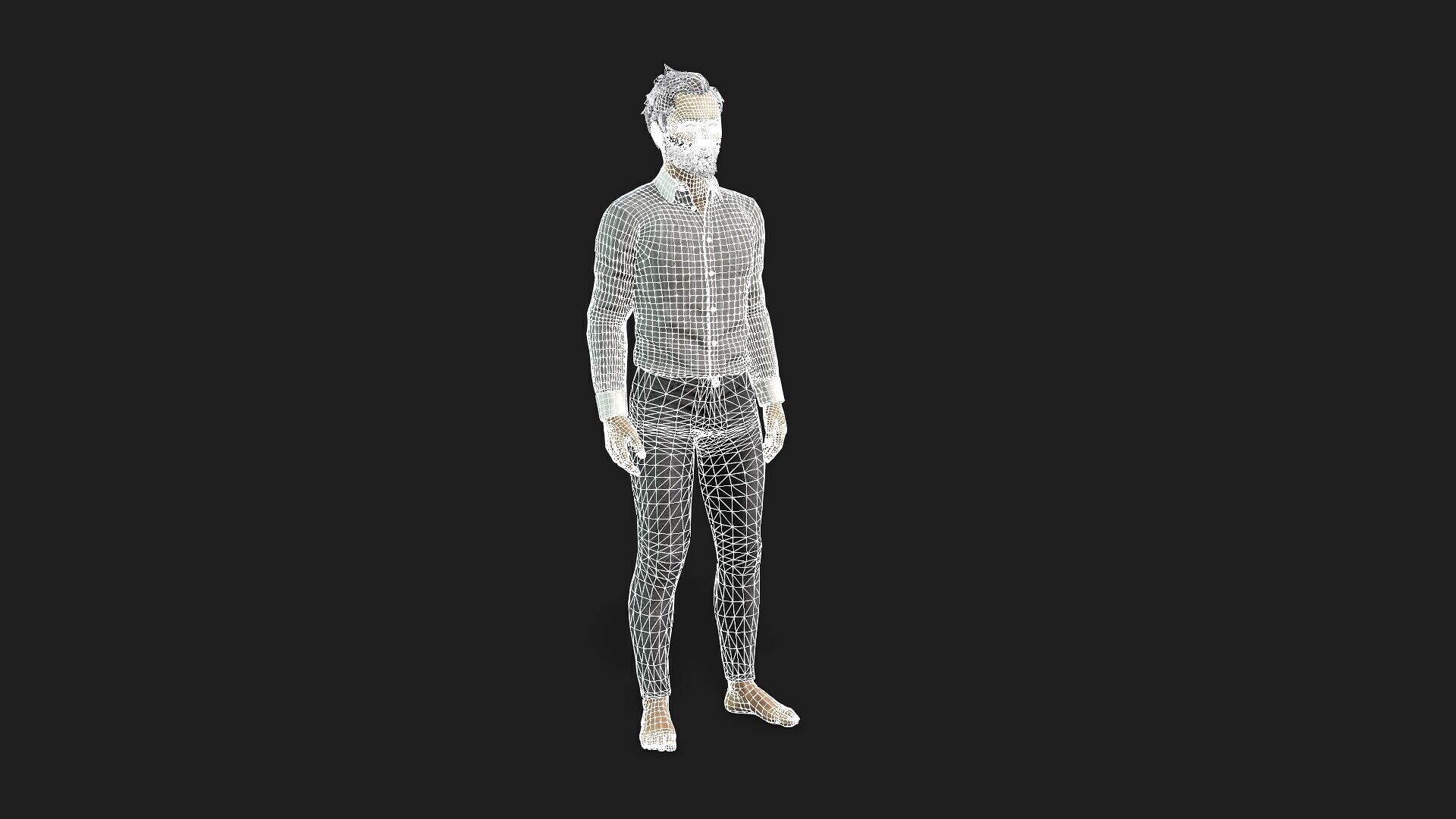 Game Ready 3D Male Character and Fully Rigged 3D model_19