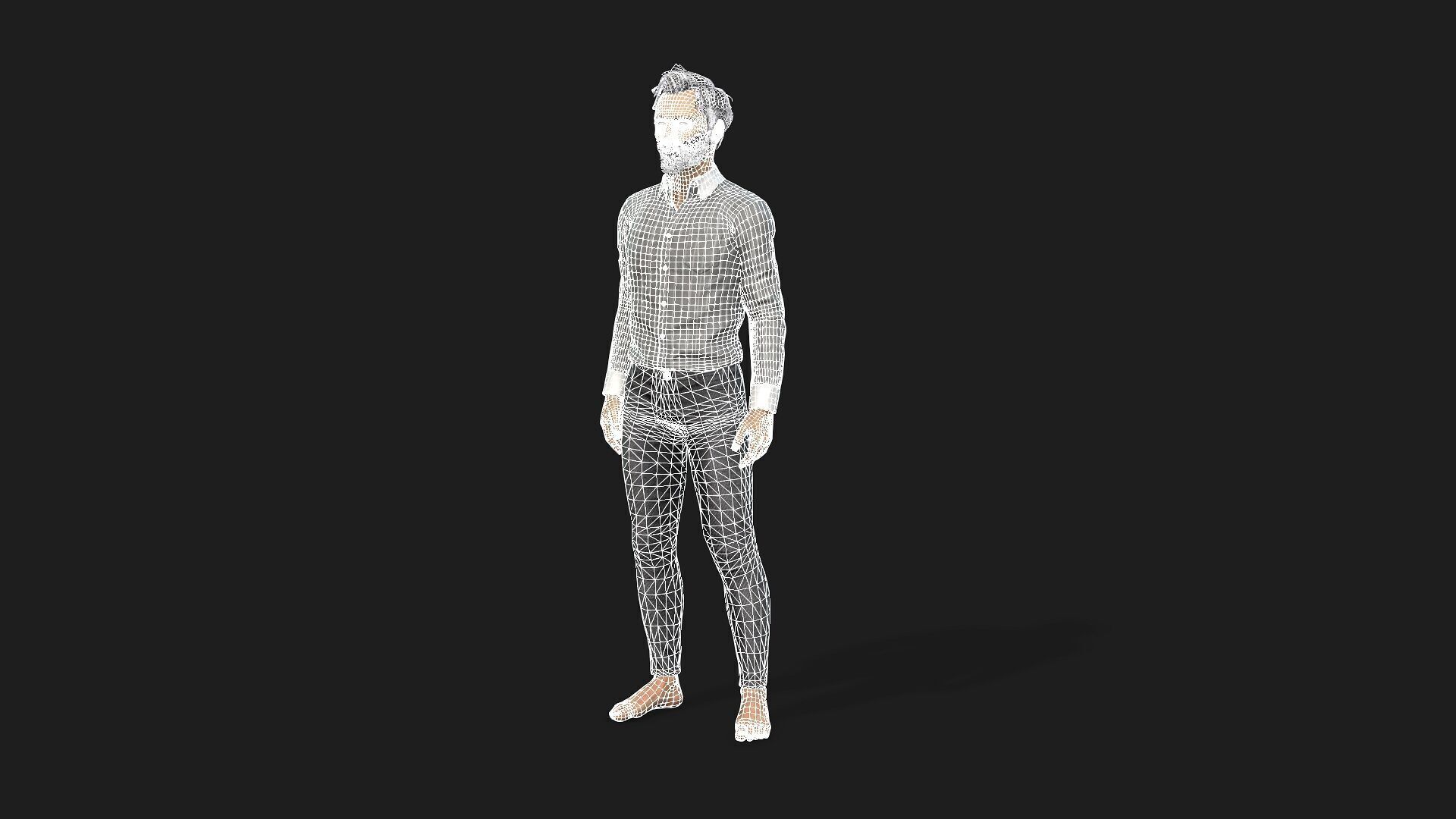 Game Ready 3D Male Character and Fully Rigged 3D model_20