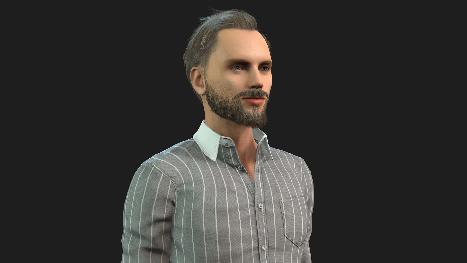 Game Ready 3D Male Character and Fully Rigged 3D model_8
