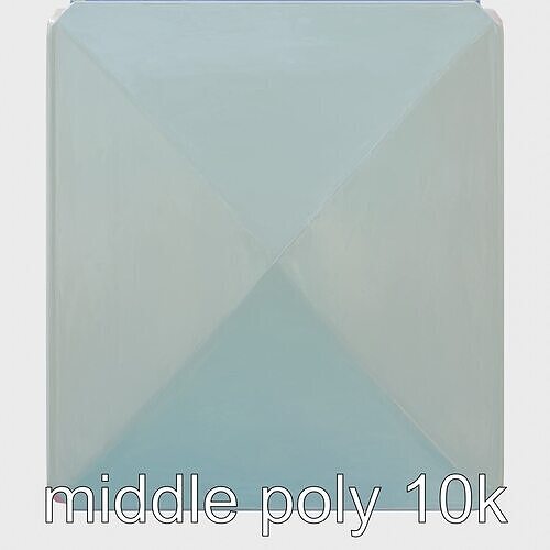 Quantum Modern Voice Assistant Cube Low-poly 3D model