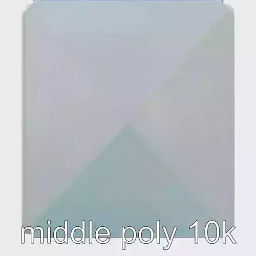 Quantum Modern Voice Assistant Cube Low-poly 3D model