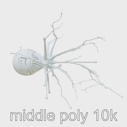 Neural Network Node Bio-Inspired Model Low-poly 3D model