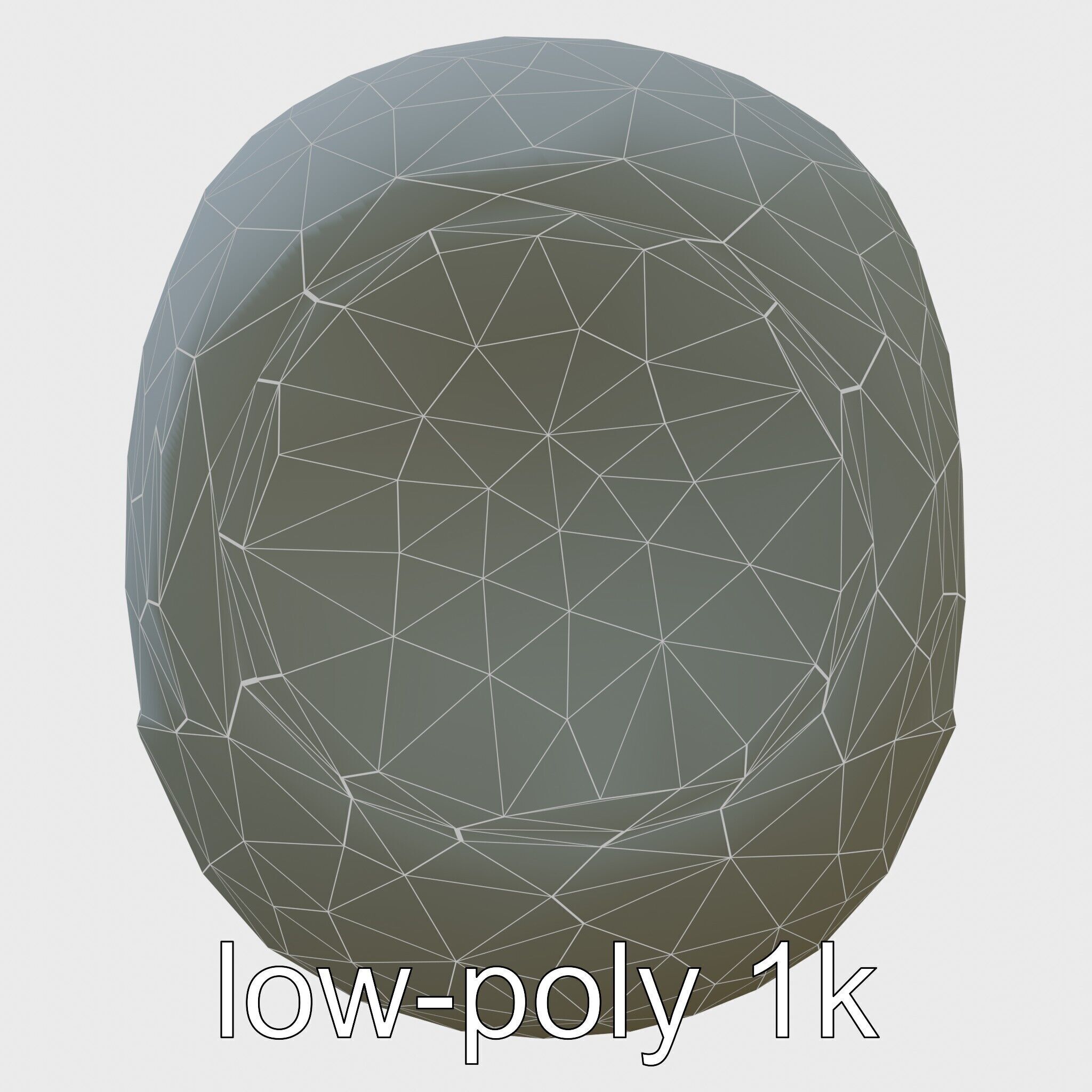 Echoid Glass Cylinder Voice Assistant with Floating Lights Low-poly 3D model_7