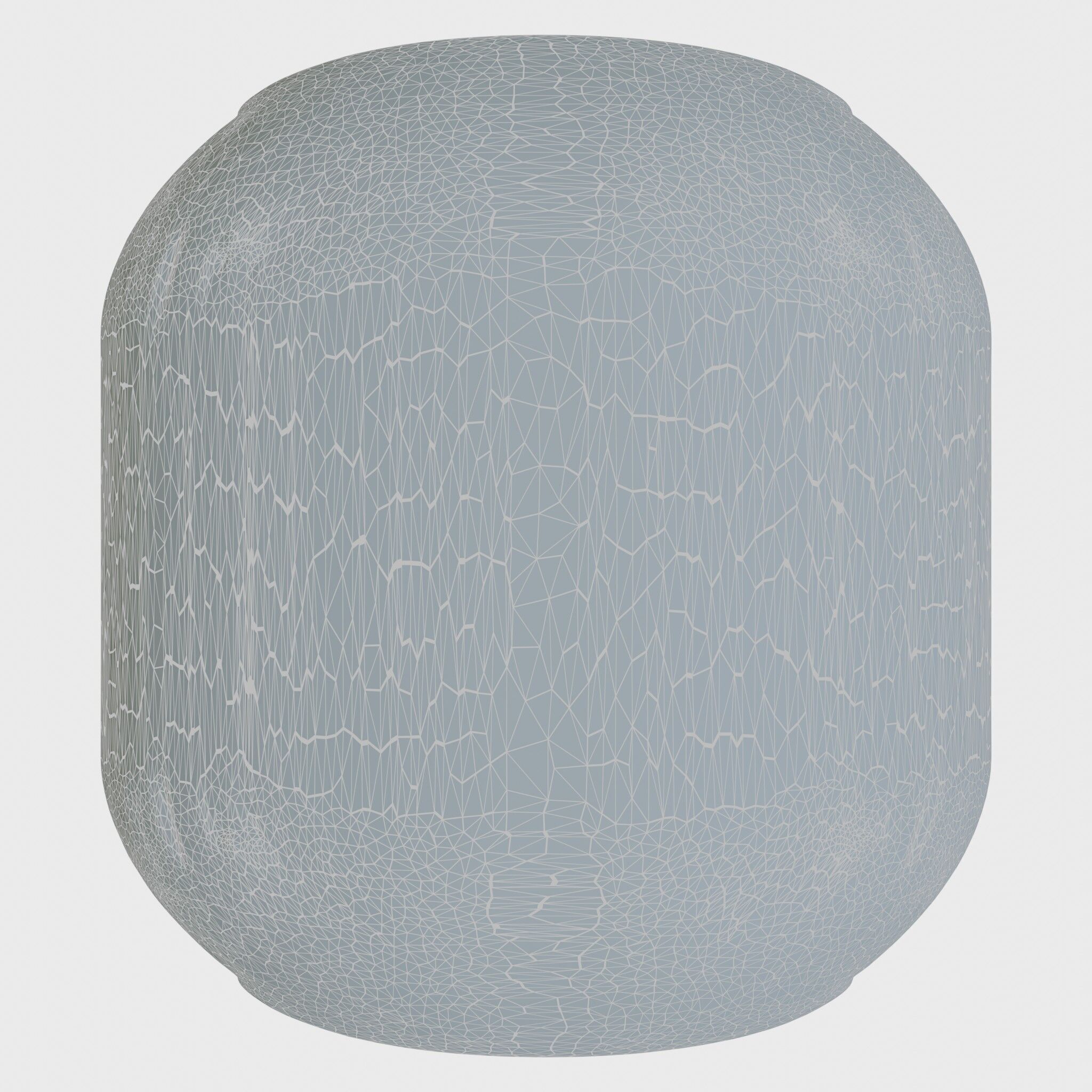 Echoid Glass Cylinder Voice Assistant with Floating Lights Low-poly 3D model_28