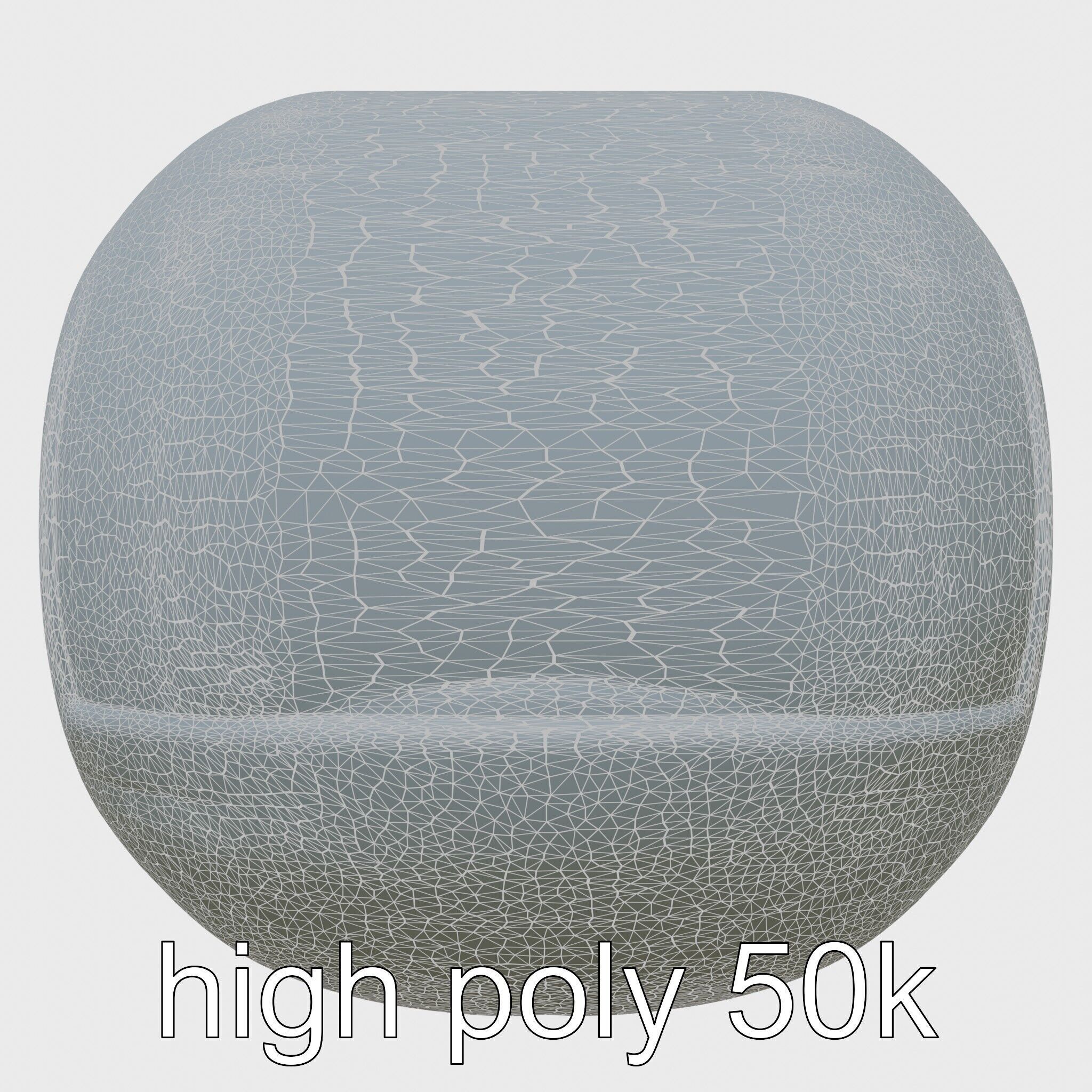 Echoid Glass Cylinder Voice Assistant with Floating Lights Low-poly 3D model_29