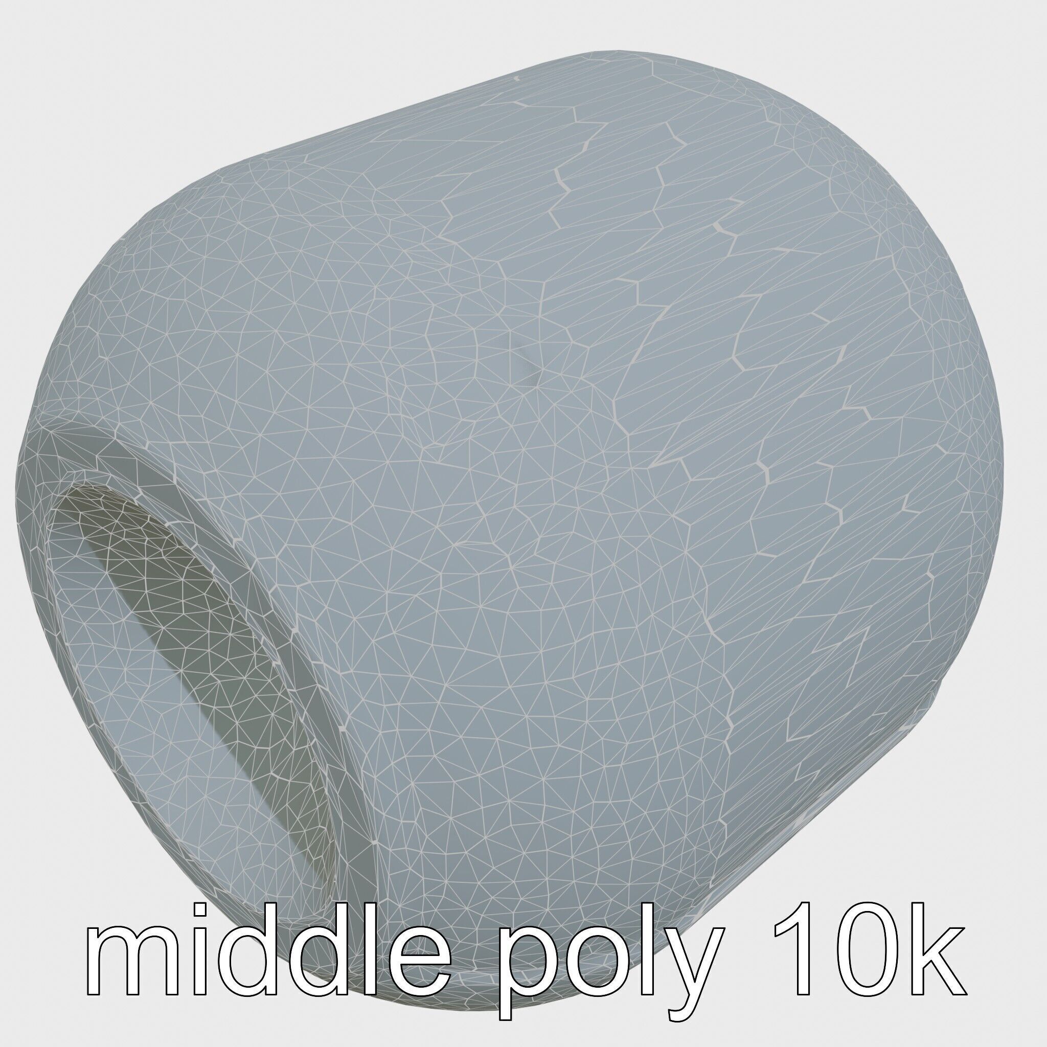 Echoid Glass Cylinder Voice Assistant with Floating Lights Low-poly 3D model_23