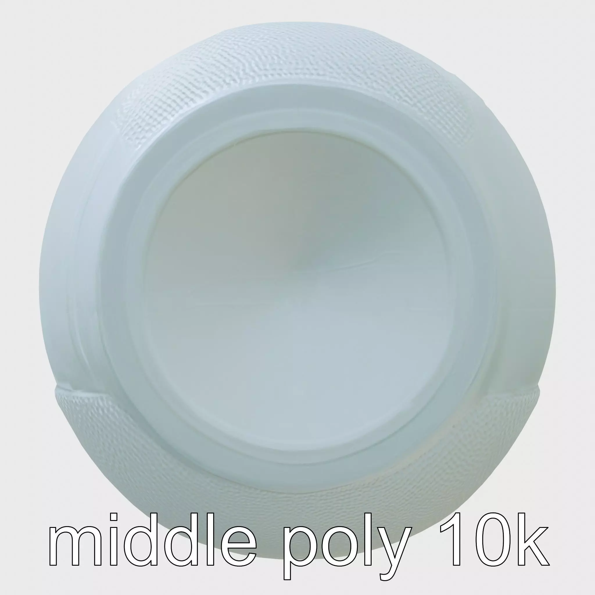 Echoid Glass Cylinder Voice Assistant with Floating Lights Low-poly 3D model_0