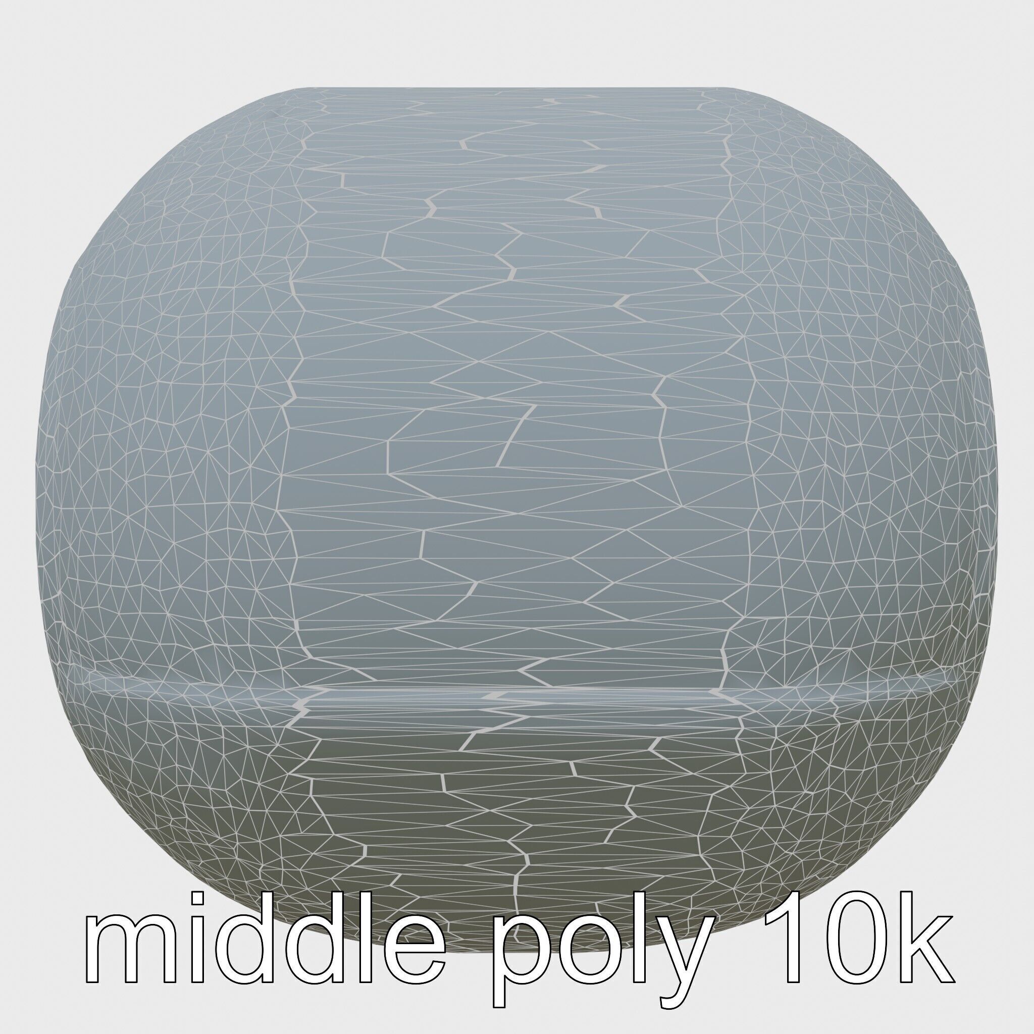 Echoid Glass Cylinder Voice Assistant with Floating Lights Low-poly 3D model_18