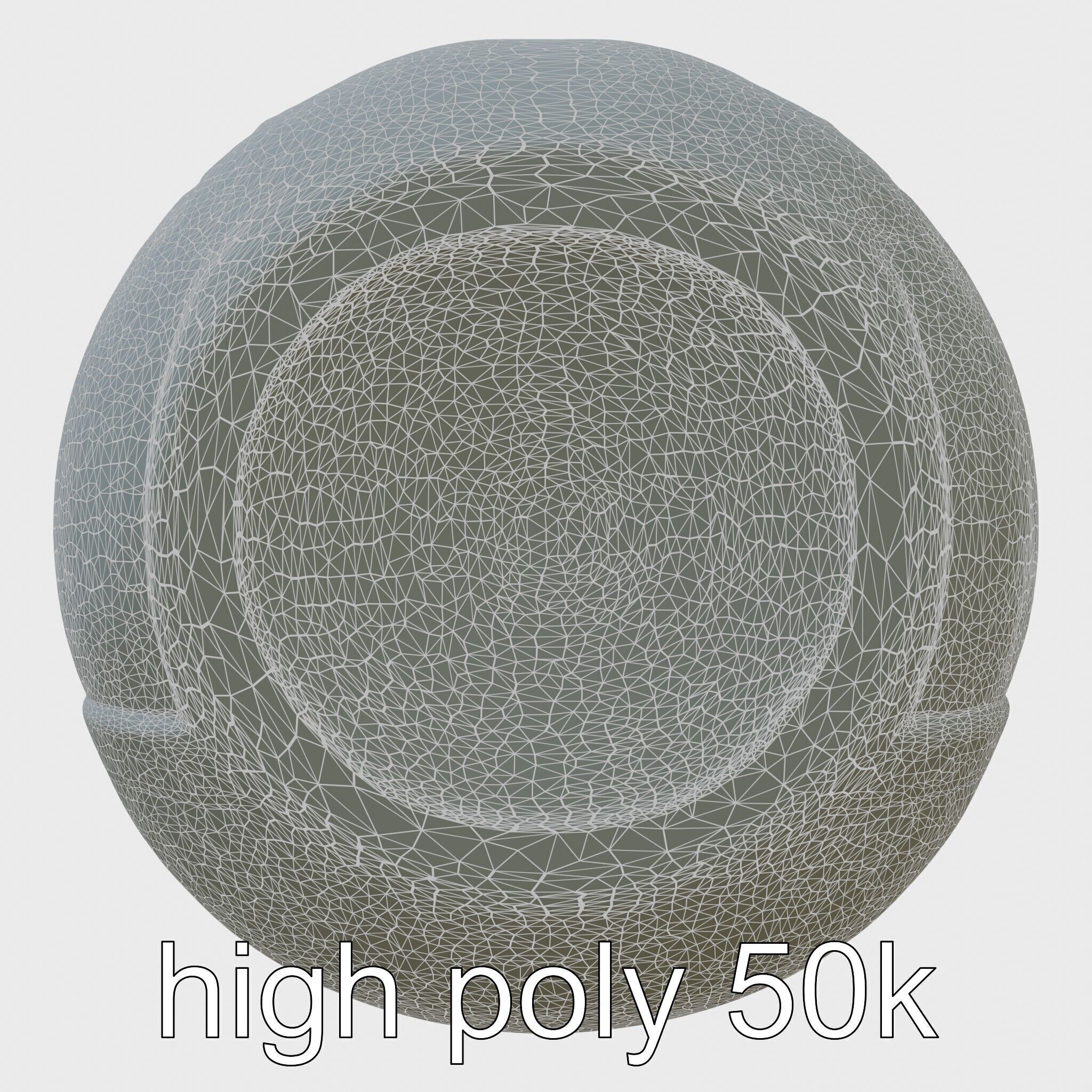 Echoid Glass Cylinder Voice Assistant with Floating Lights Low-poly 3D model_5