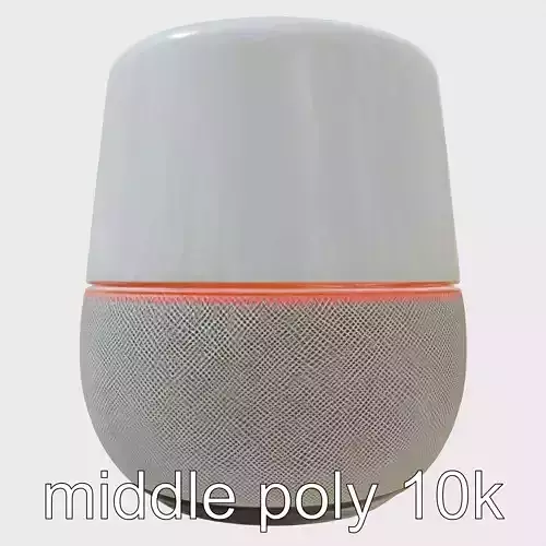 Monumental Cylinder Voice Assistant Low-poly 3D model