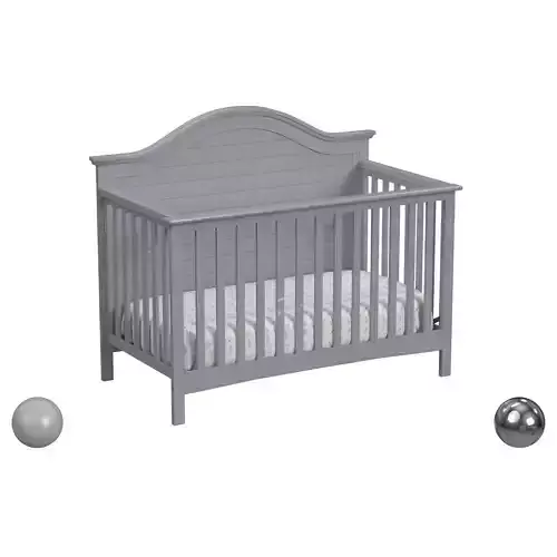 Nolan 4-In-1 Convertible Crib In Grey
