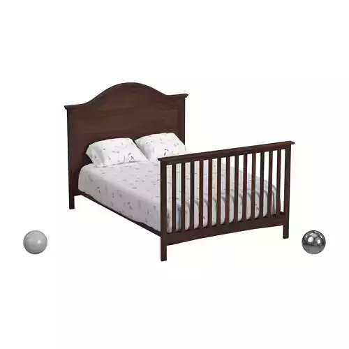 Nolan 4-In-1 Convertible Crib bed  In Espresso