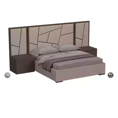 Chevron King Panel Bed