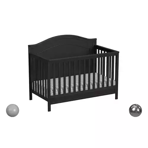 Charlie 4-in-1 Convertible Crib in Ebony
