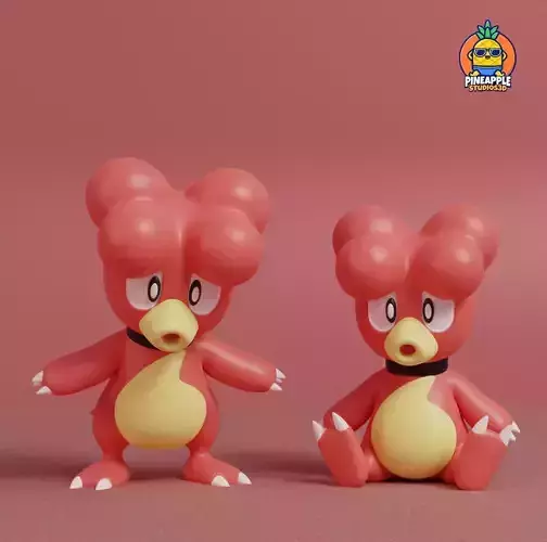 Pokemon - Magby with 2 poses 3D print model