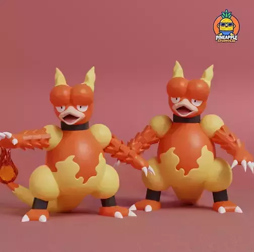 Pokemon - Magmar with 2 poses