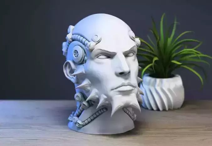 Huma dragon robot sculpture 3D print model