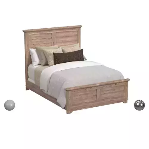 Meadowbrook Square Panel Headboard Queen Greige