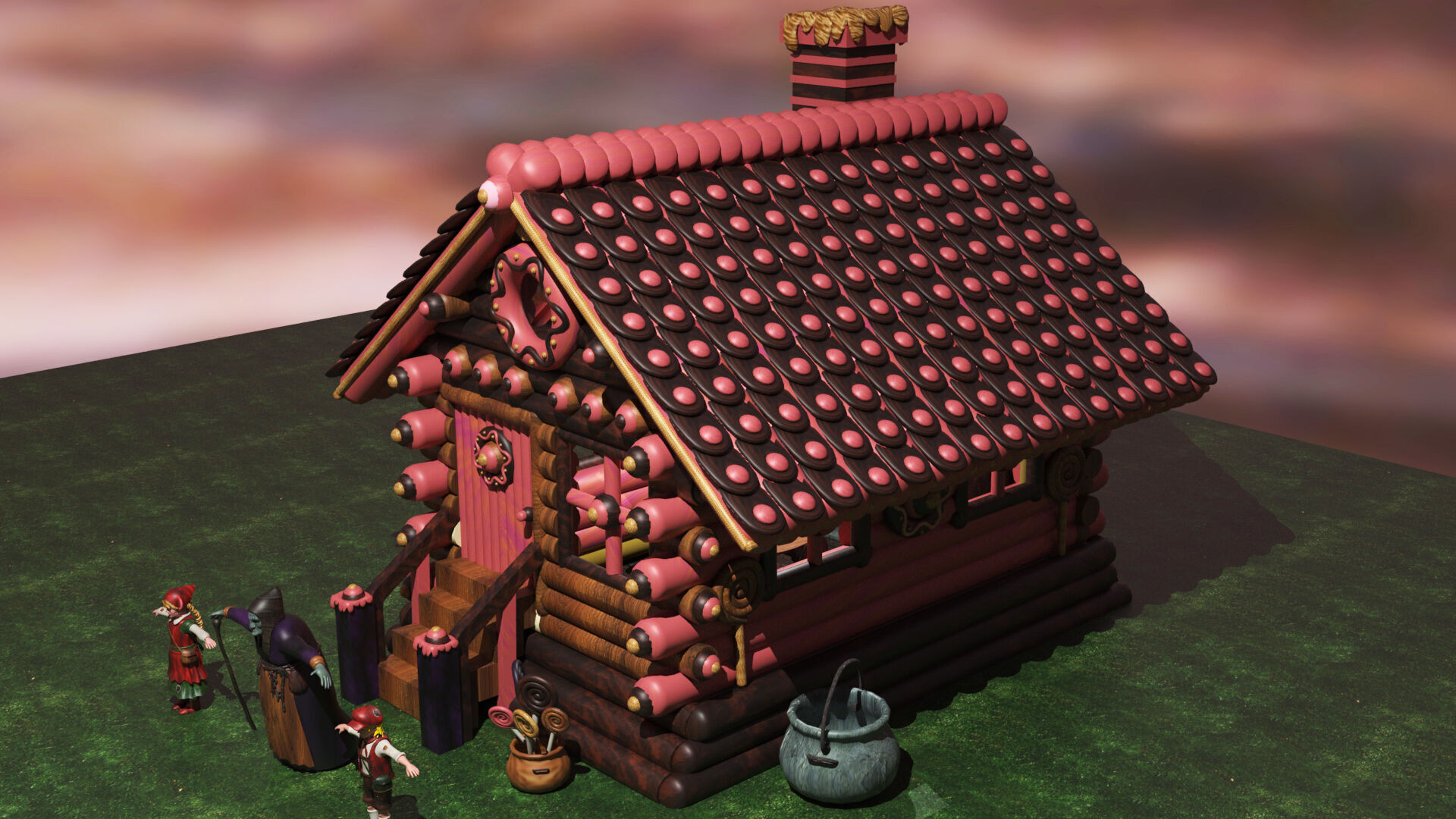 Hansel and Gretel 3D model_10