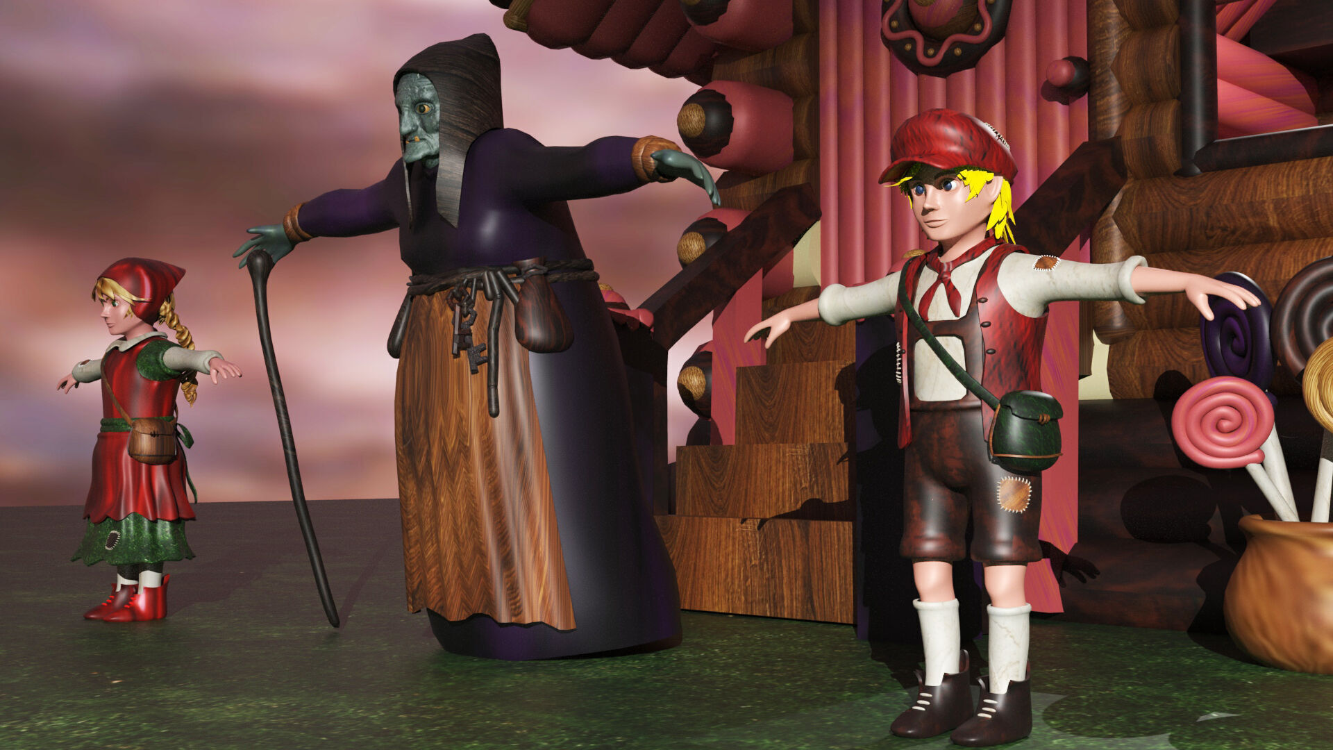 Hansel and Gretel 3D model_1