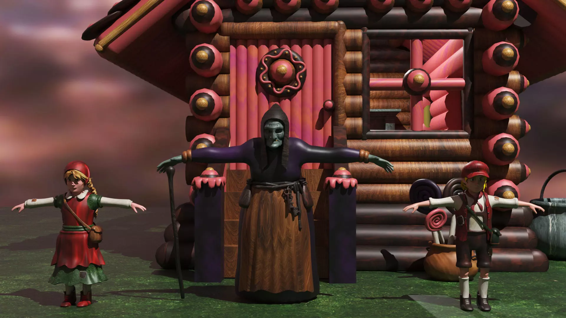 Hansel and Gretel 3D model_0