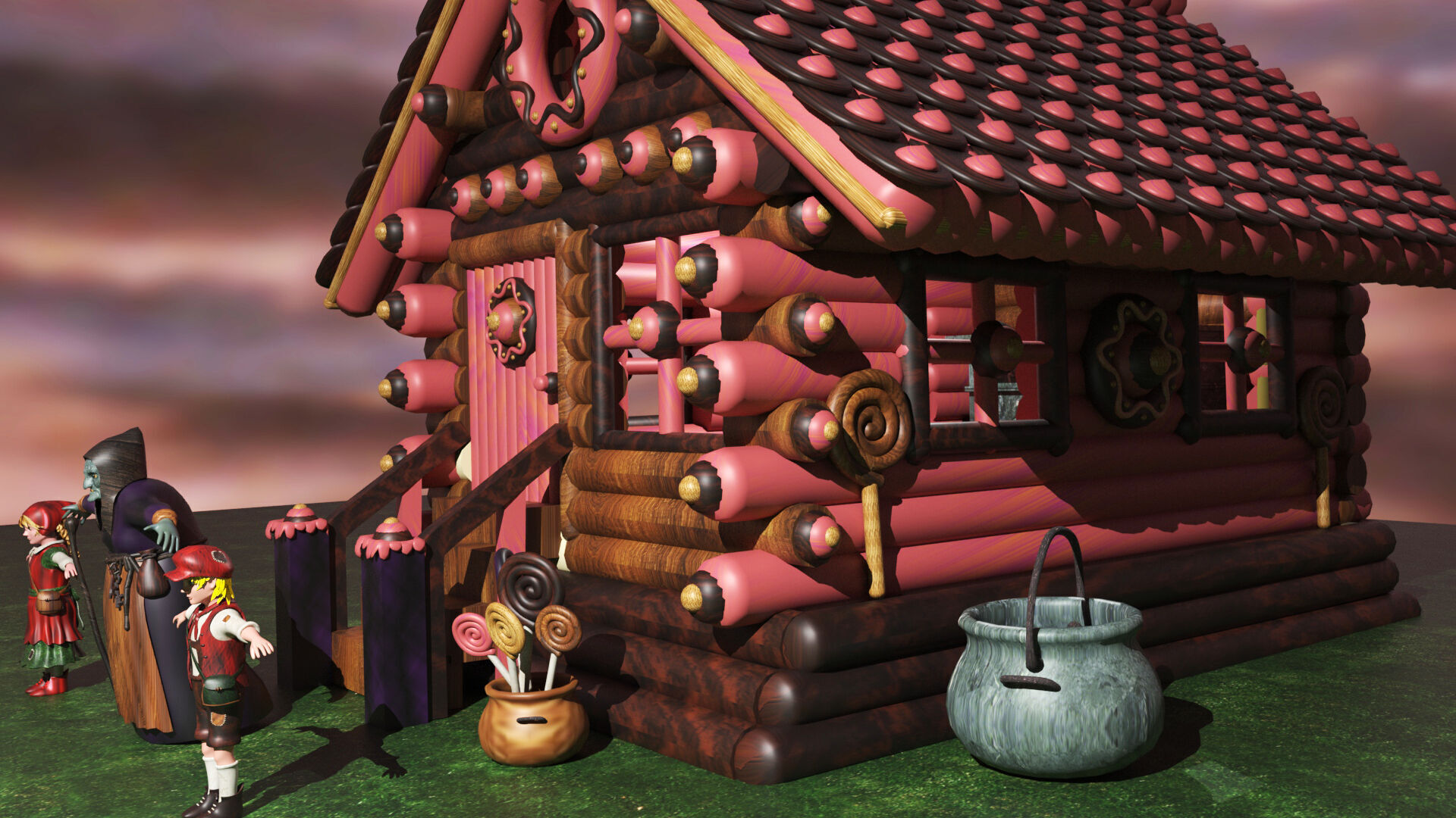 Hansel and Gretel 3D model_6