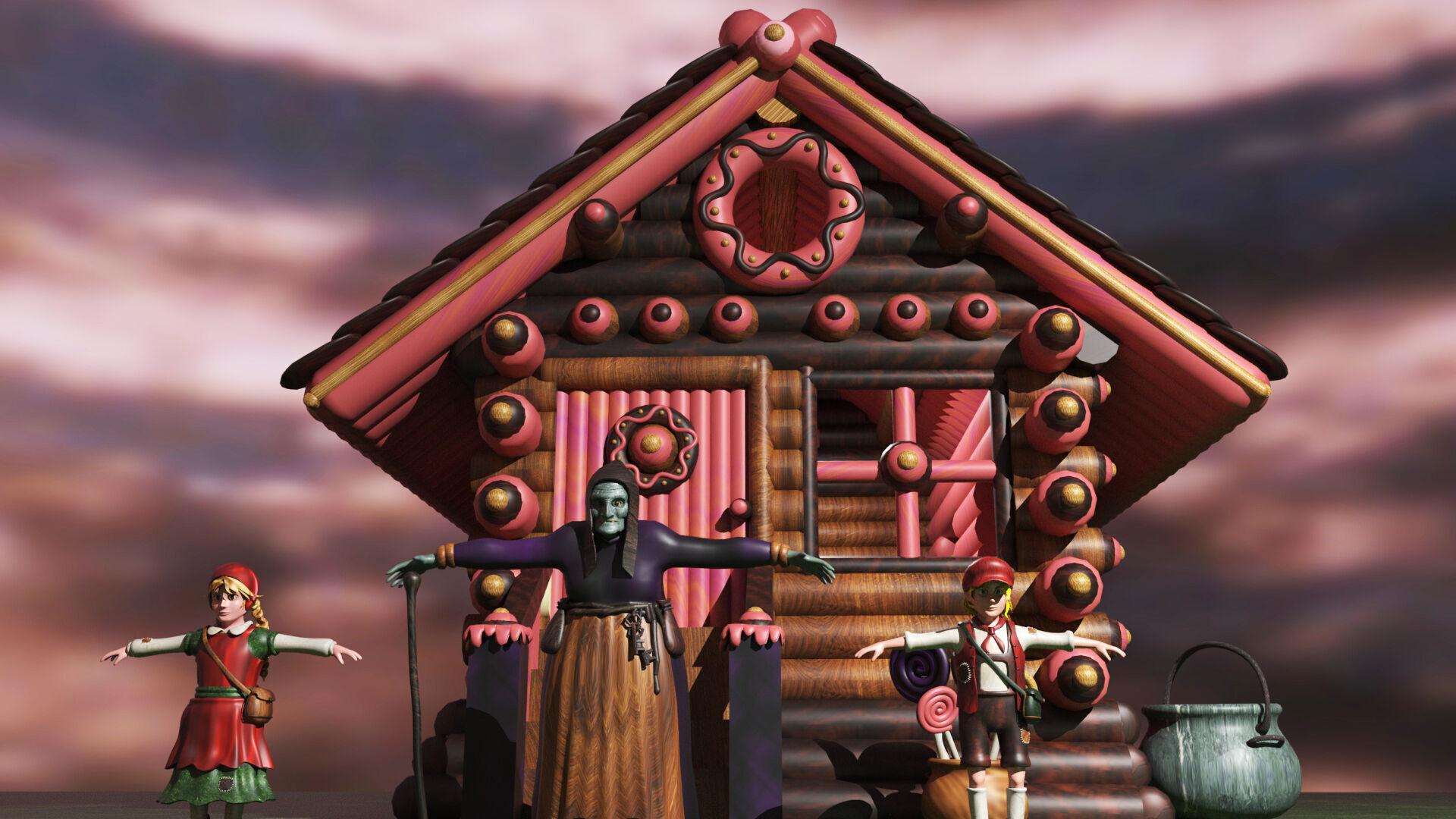 Hansel and Gretel 3D model_4