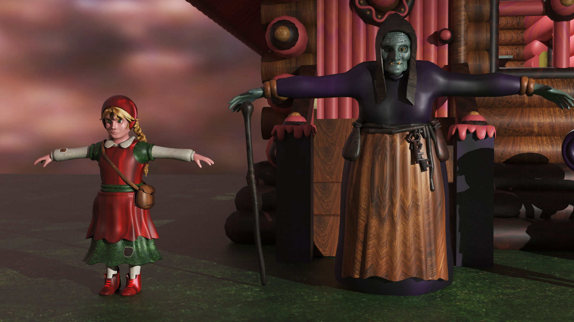 Hansel and Gretel 3D model_14