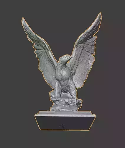 Bald Eagle statue High Poly no texture