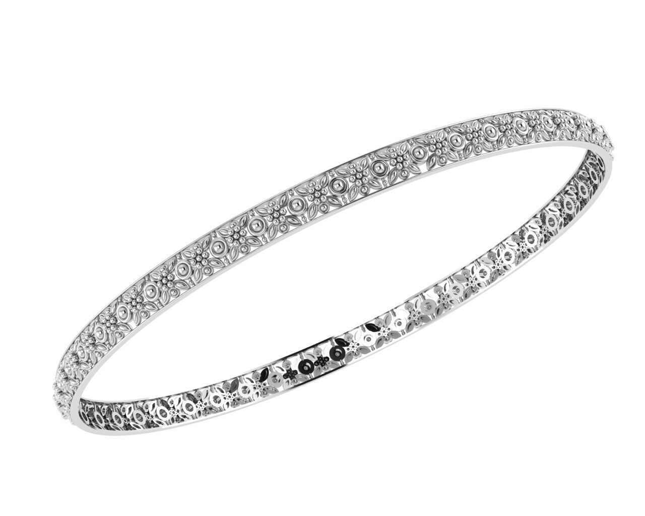 Indian Bracelet 3D print model_1