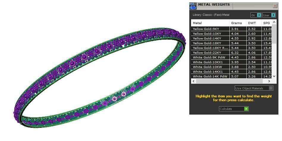 Indian Bracelet 3D print model_3